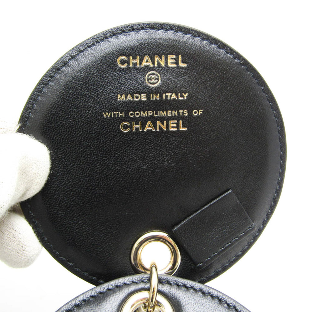Chanel Matelasse Women's Name Tag Black Bag Charms — Like New