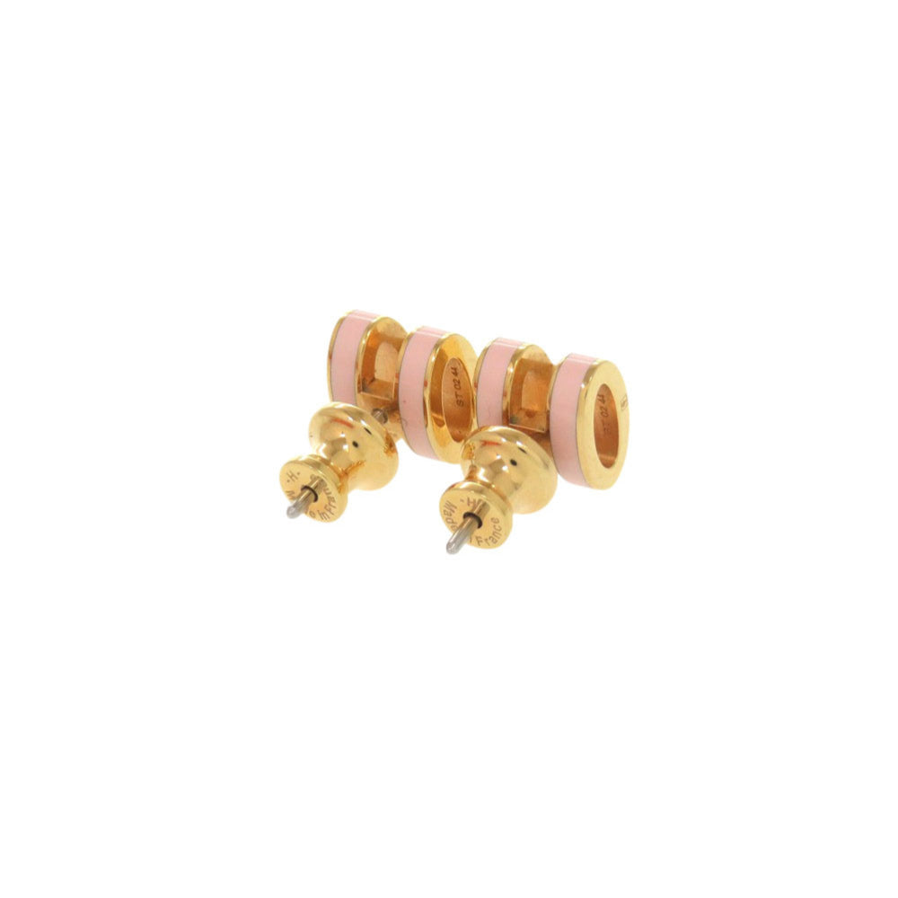Hermes Pop H Mini Pink Gold Hardware Earrings, Accessory 1551 HERMES — Like New