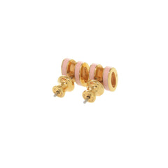 Hermes Pop H Mini Pink Gold Hardware Earrings, Accessory 1551 HERMES — Like New