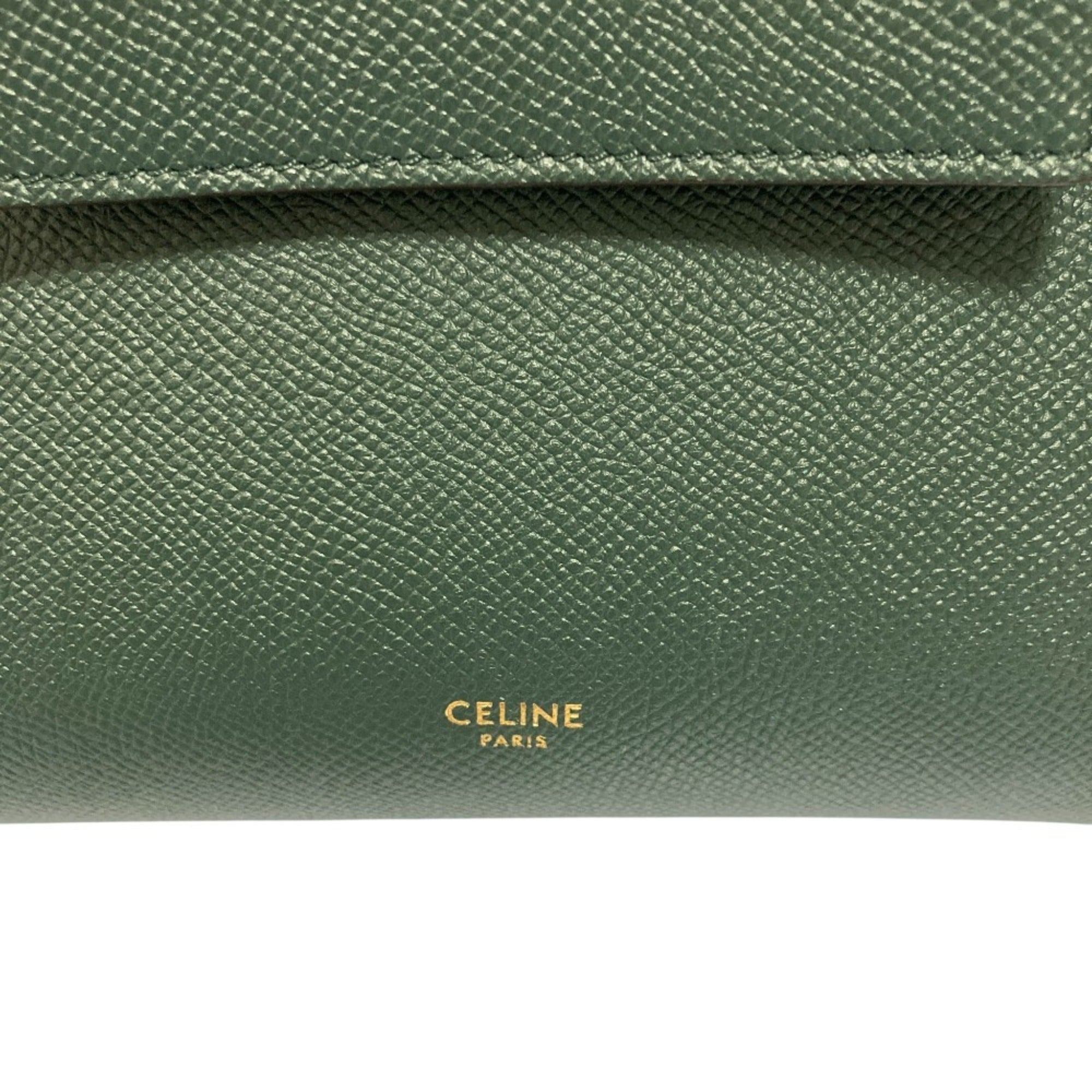 CELINE Nano Belt Bag, 2-Way Shoulder Bag/Handbag, Green, Women's — Like New