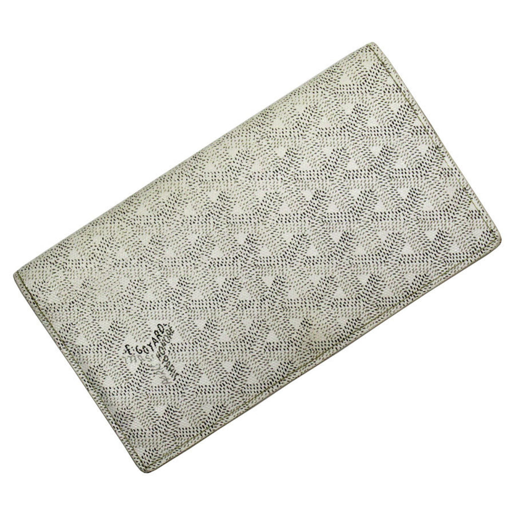 GOYARD Bi-fold Long Wallet Leather White Men's Women's t19234a