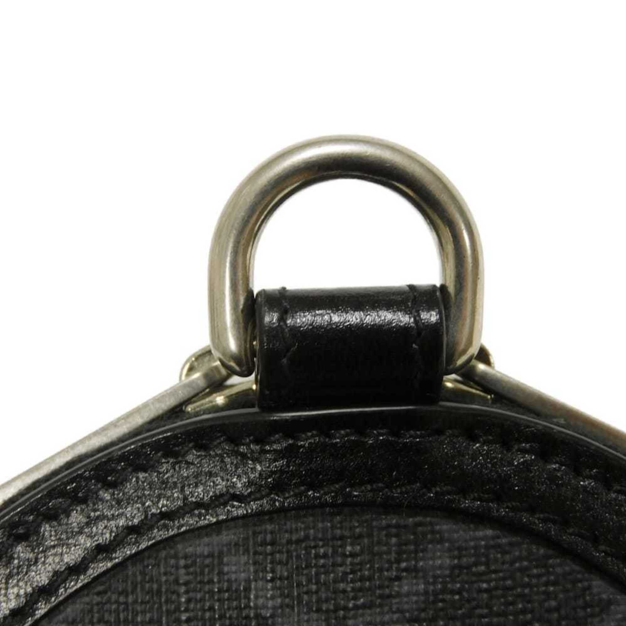 Gucci GG Supreme Shoulder Bag with Phone Holder, Double G Design, 2-Way, Interlocking G, Black, 724357 92TCF 1000, Men's/Women's — Like New