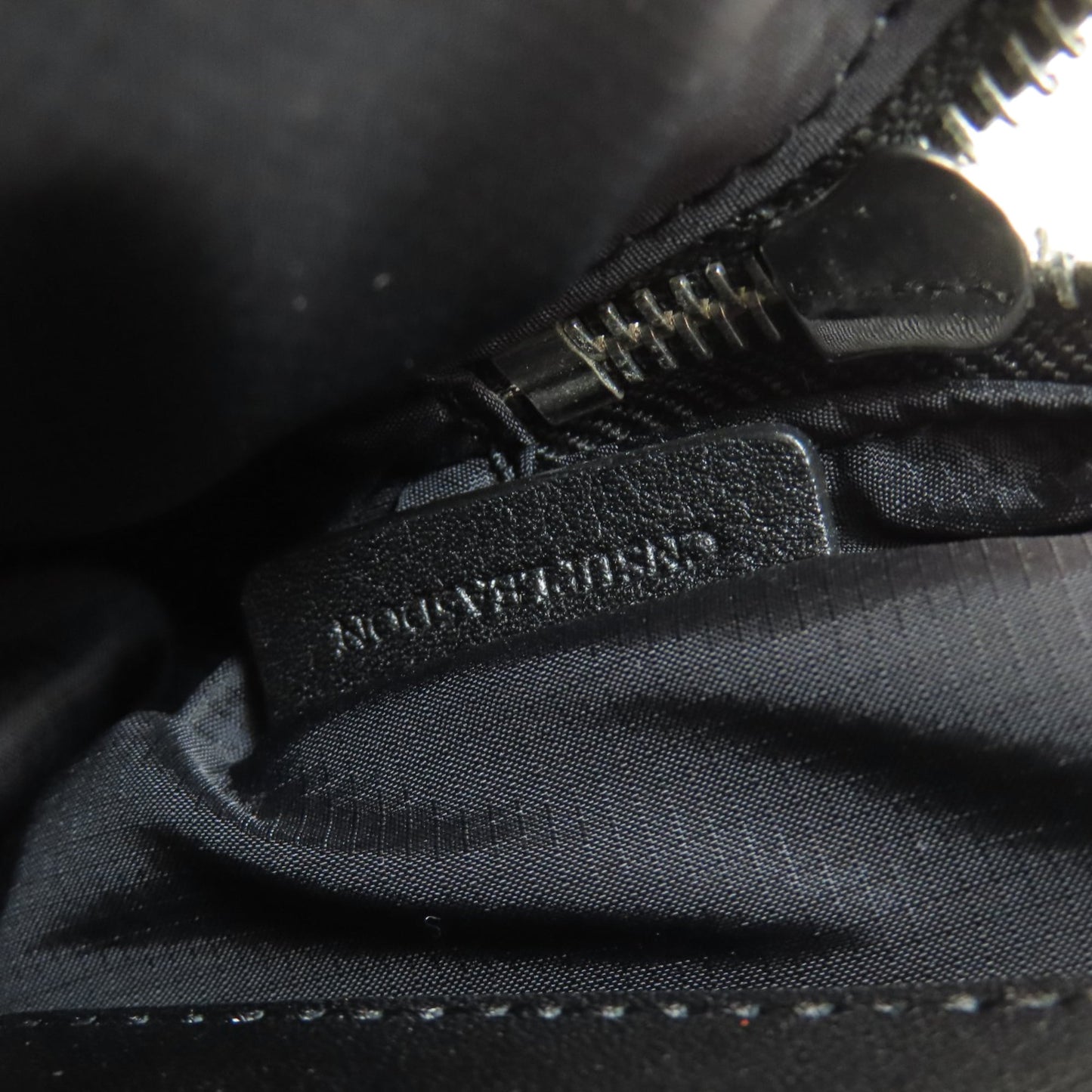 Burberry logo hip bag/waist bag in nylon material for women.