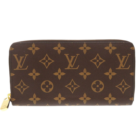 Like new Louis Vuitton Zippy Wallet M42616 Brown Round Zipper Long LV 1021 LOUIS VUITTON