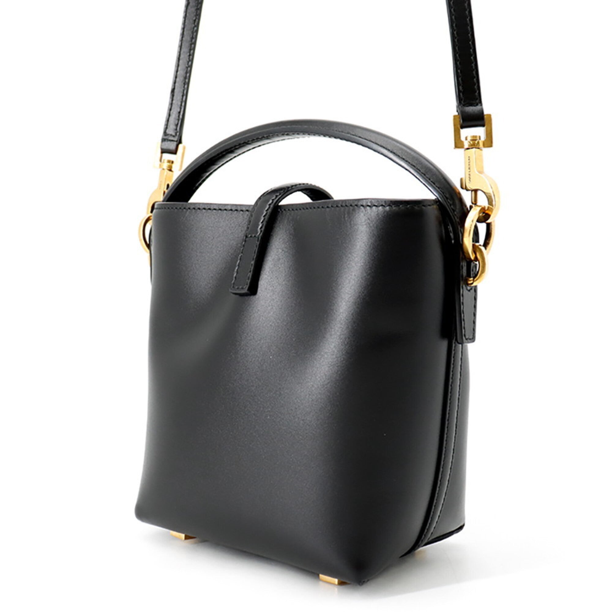 Yves Saint Laurent Saint Laurent Paris Handbag LE 37 Mini Bucket Bag Calf Leather 765870 SAINT LAURENT PARIS Black 2-way — Like New
