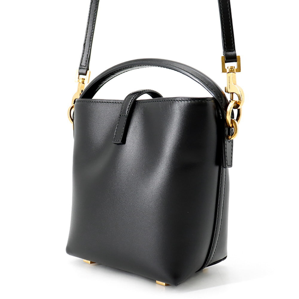 Yves Saint Laurent Saint Laurent Paris Handbag LE 37 Mini Bucket Bag Calf Leather 765870 SAINT LAURENT PARIS Black 2-way — Like New