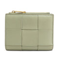 Bottega Veneta Cassette Leather Bi-fold Wallet, Green, Unisex, r10978k