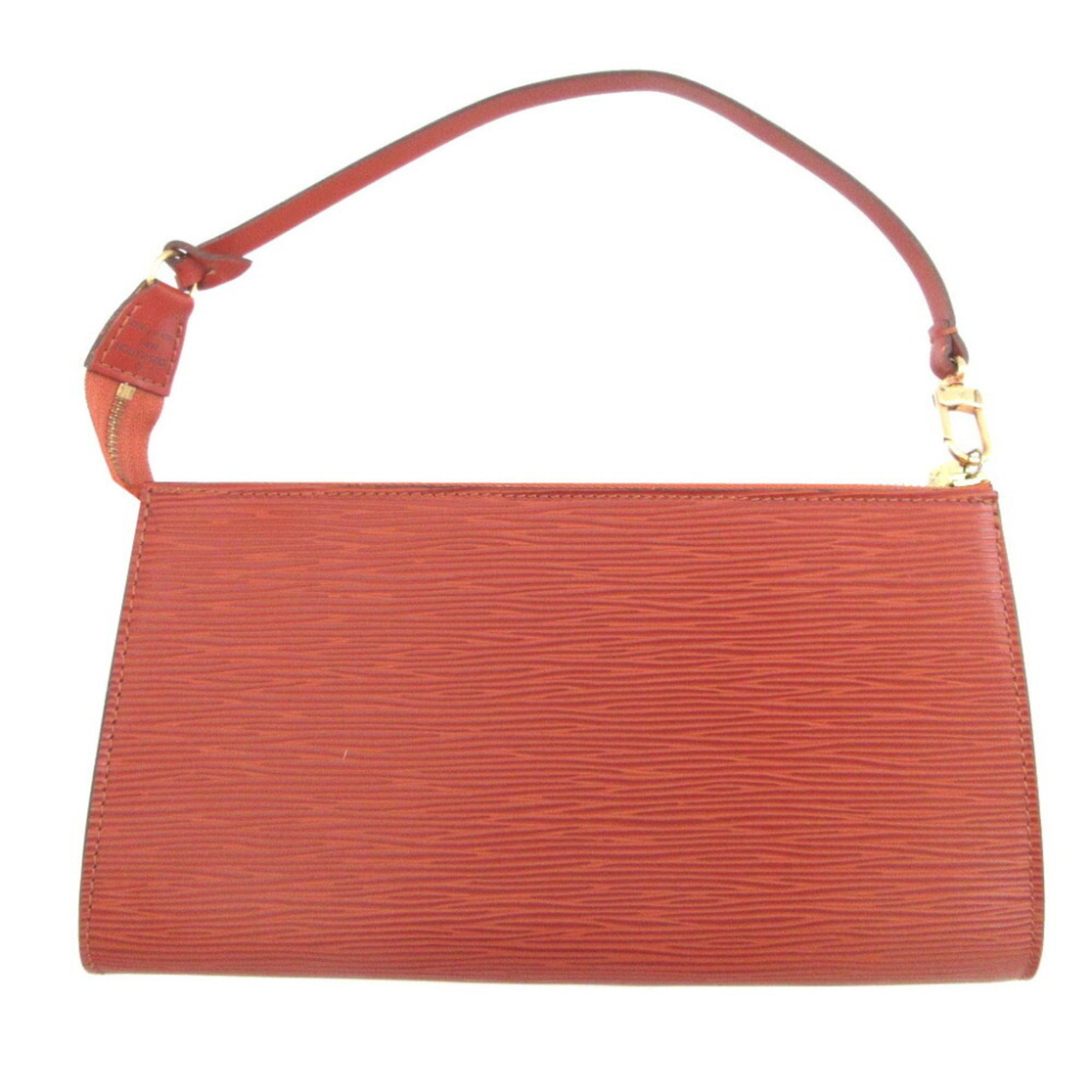 Like new Louis Vuitton M52943 Epi Leather Pochette Accessoires Kenya Brown Pouch 0982LOUIS VUITTON — Like New