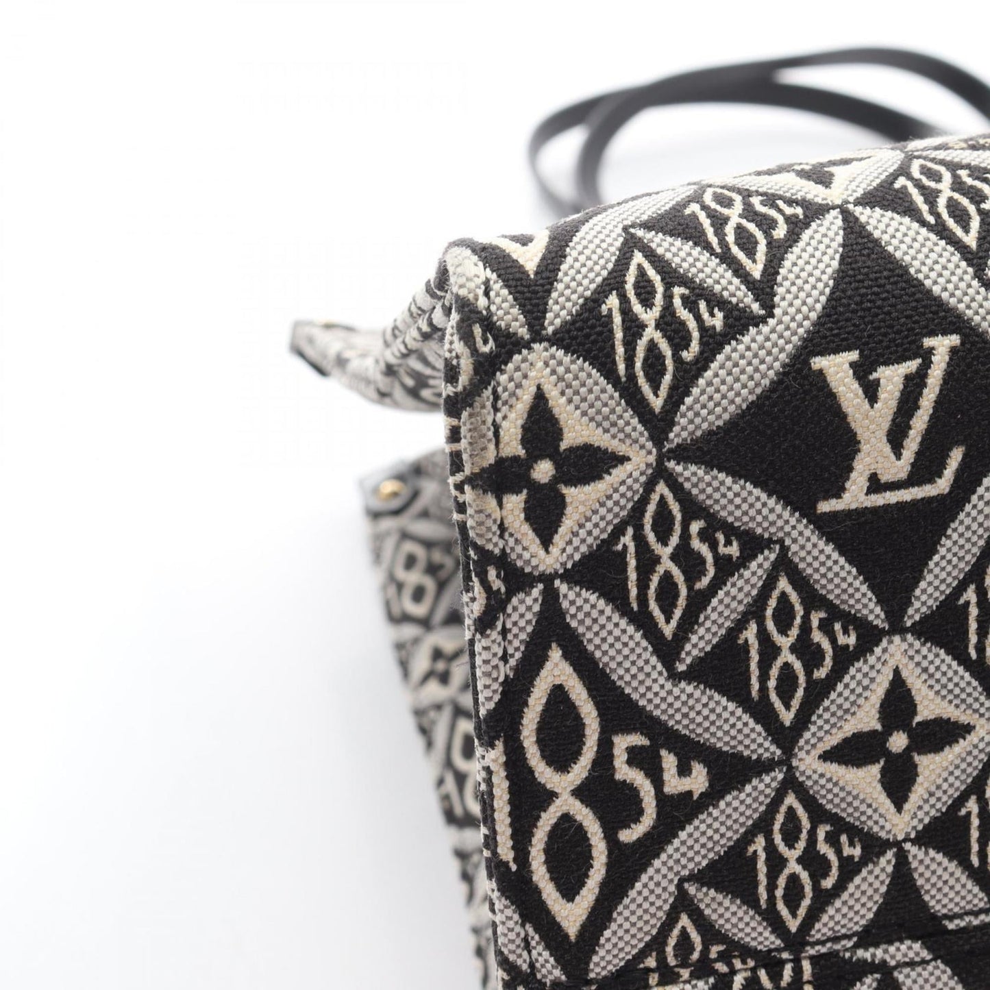 Louis Vuitton On the Go GM Since 1854 Tote Bag, Canvas and Leather with Monogram Jacquard, Women's, Gray Black, M57207