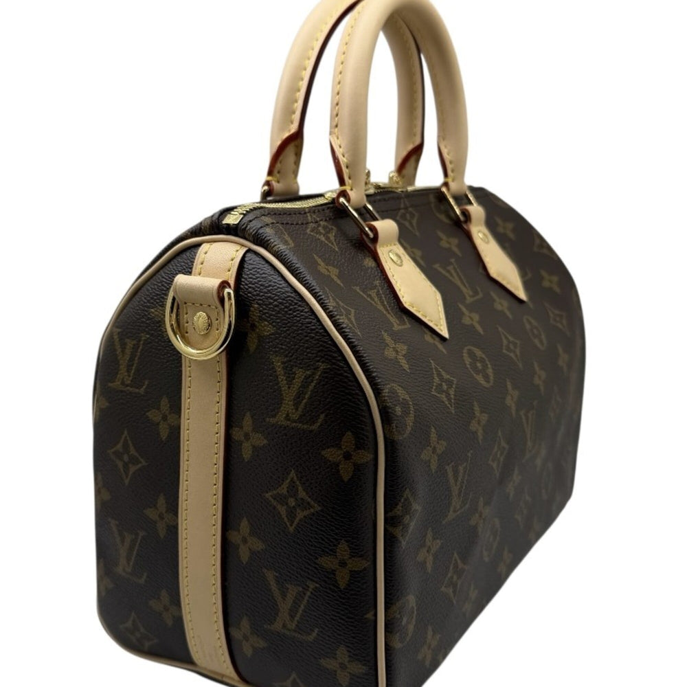 LOUIS VUITTON Louis Vuitton Monogram Speedy 25 Bandoulière M46977 RFID Boston Bag Brown with Strap Women's Men's — Like New
