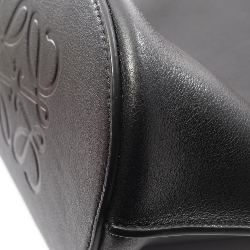 LOEWE Gate Large Bucket Handbag, Leather, Women's, Black and Brown