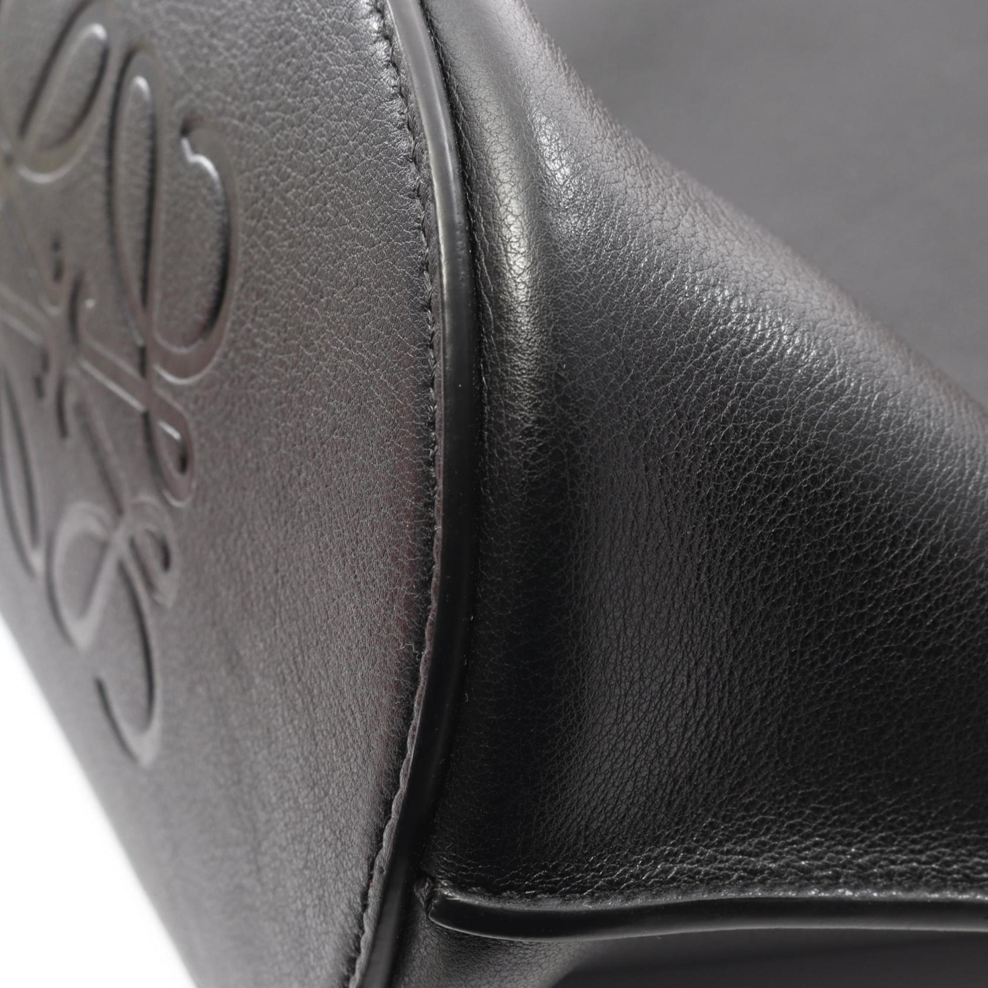 LOEWE Gate Large Bucket Handbag, Leather, Women's, Black and Brown