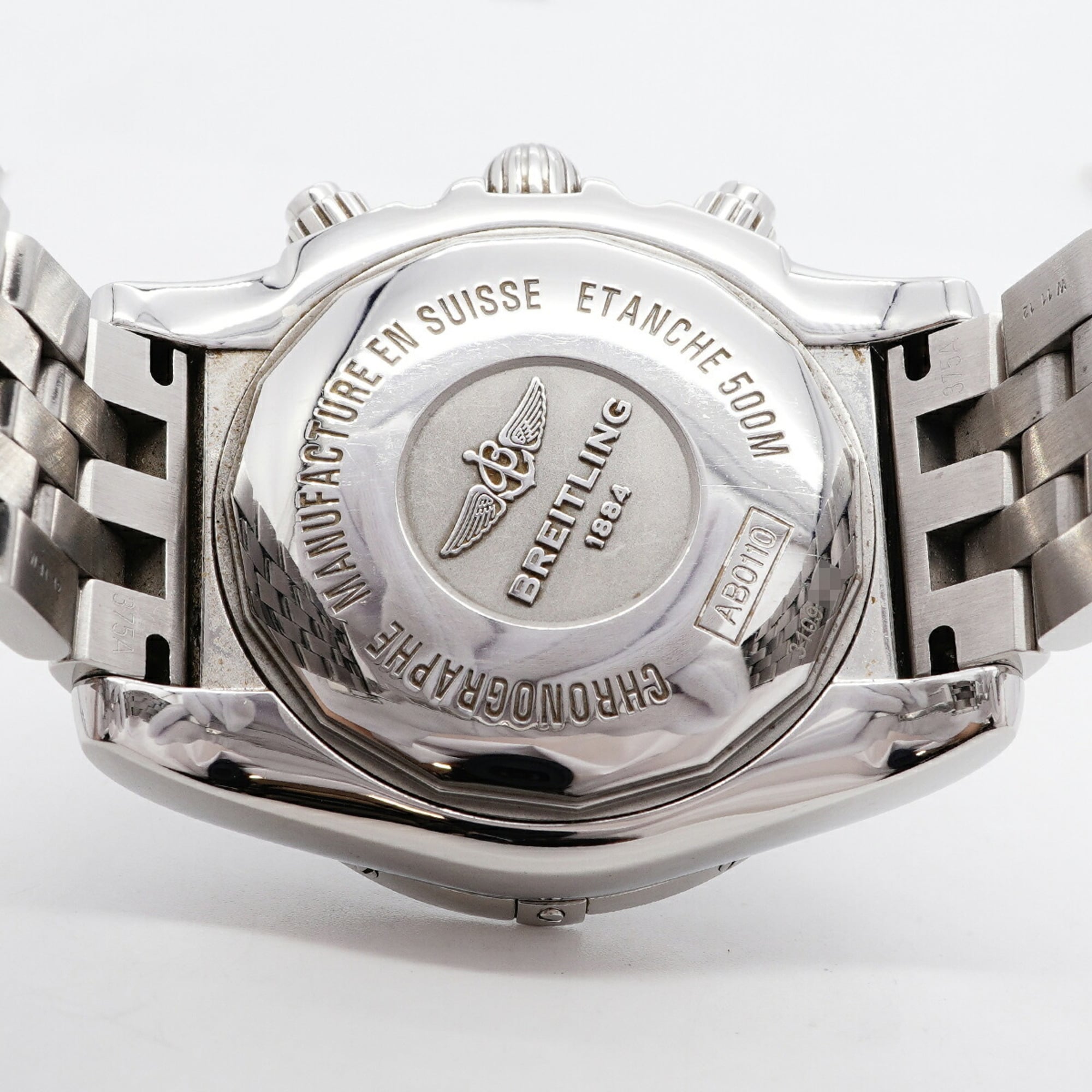 Breitling Chronomat 44 Mother-of-Pearl AB0110 Gray Dial Men's Watch — Good