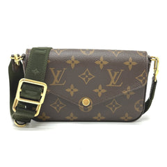 LOUIS VUITTON M80091 Monogram Multi Pochette Felicie Shoulder Bag in Canvas, Brown, Like New — Like New