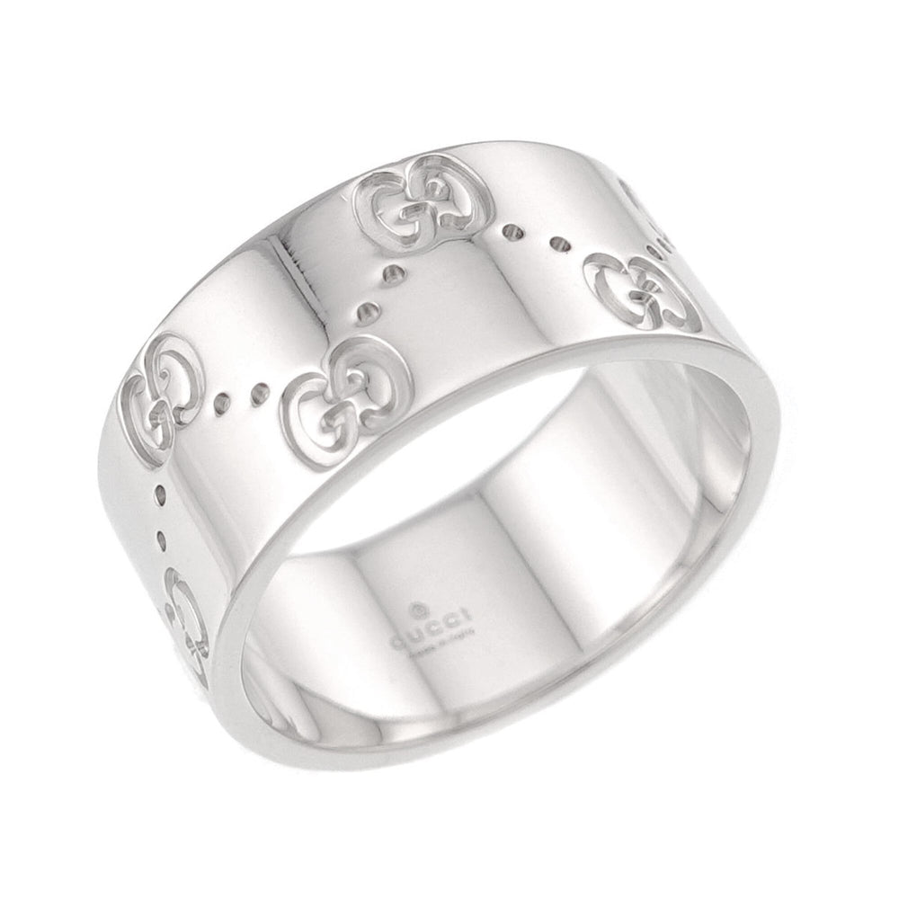 Gucci Icon Wide Ring #18, 18K WG (White Gold 750) — Like New