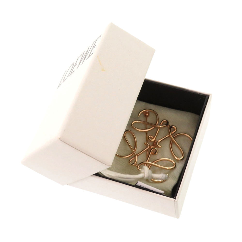 Loewe Anagram Pink Gold Metal Brooch Accessory 0035 LOEWE — Like New