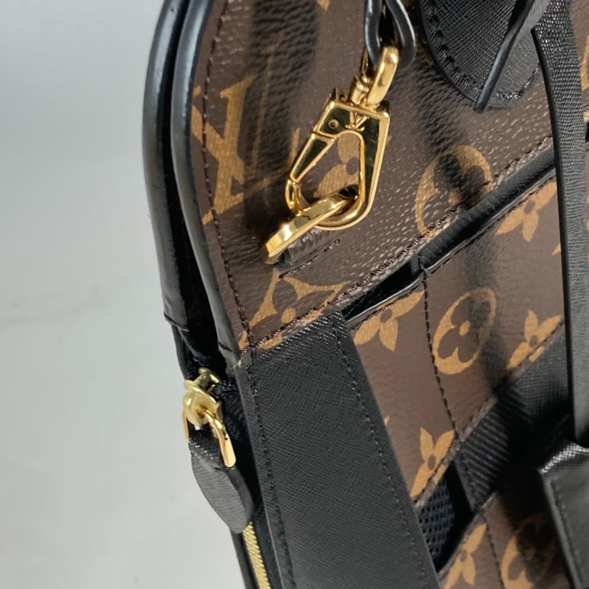 LOUIS VUITTON M44111 Monogram Traceage Tote Shoulder Bag Canvas Women's Brown — Like New
