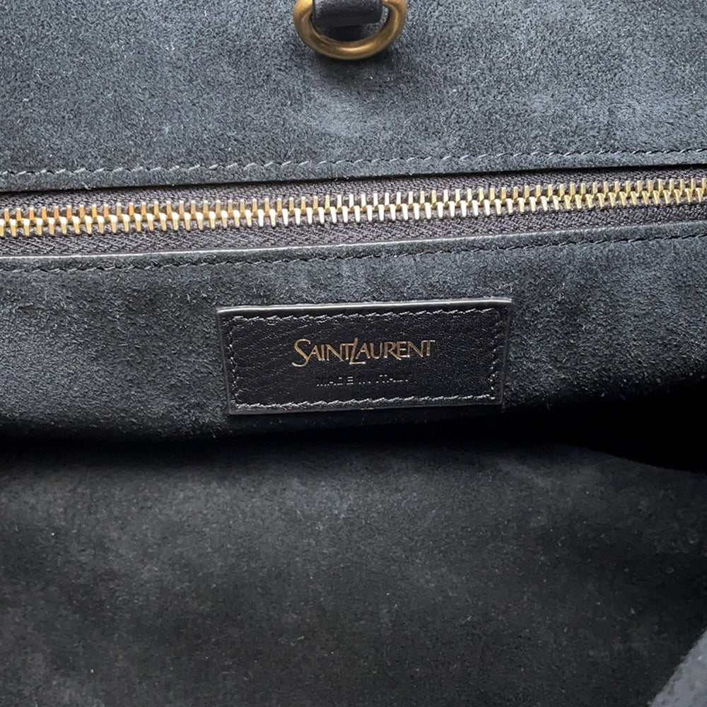 Yves Saint Laurent Saint Laurent Paris Tote Bag Y Hobo Leather 833160 SAINT LAURENT PARIS Handbag Black — Like New