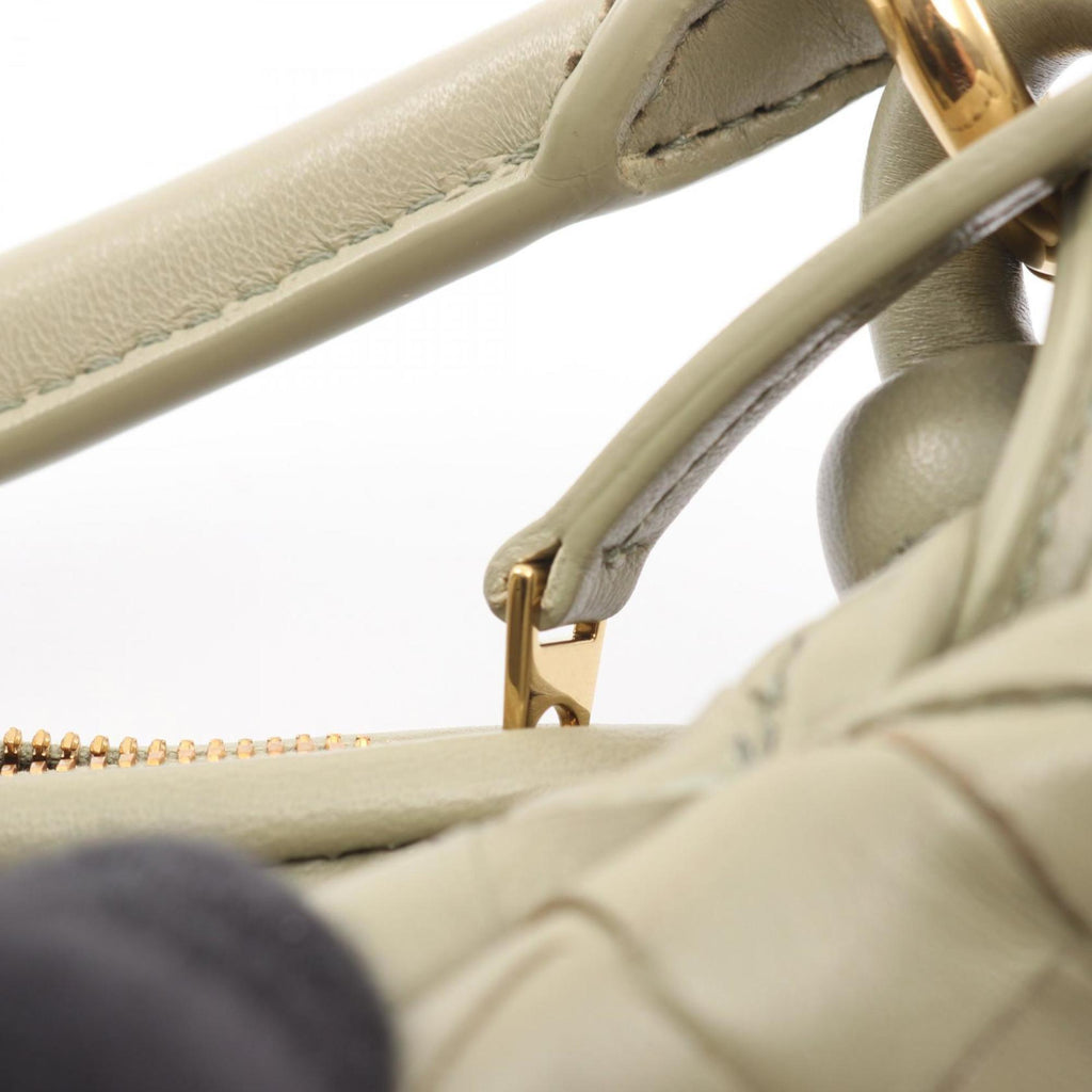 Bottega Veneta Gemelli Intrecciato Leather Shoulder Bag, Women's, Khaki
