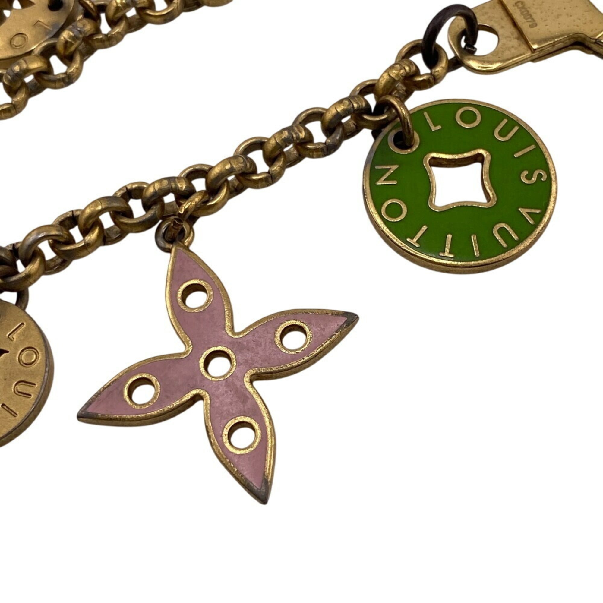 LOUIS VUITTON M66005 Porte Cressiennes Key Ring Bag Charm, Gold, Women's