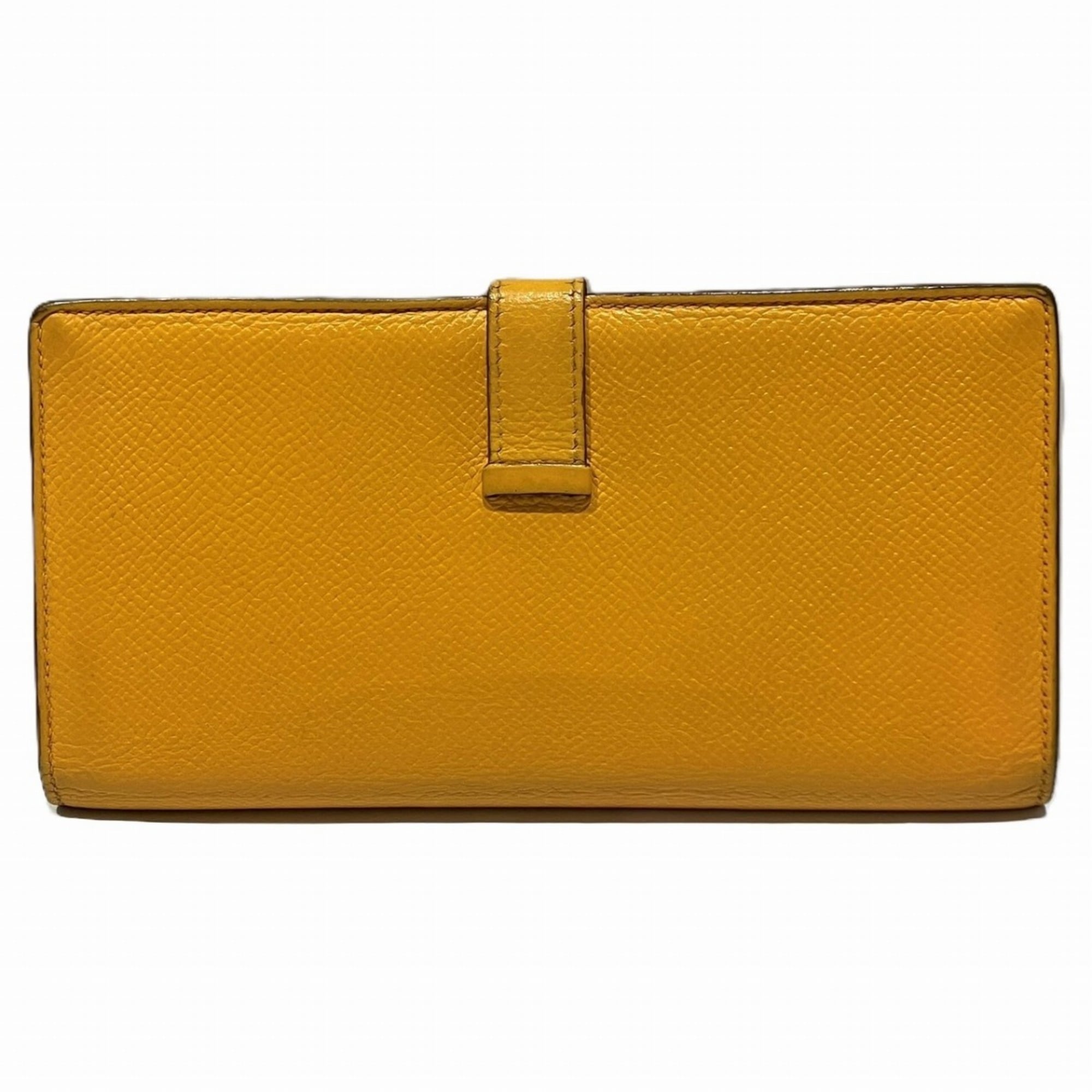 Hermes HERMES long wallet, souffle, Bearn, Epsom leather