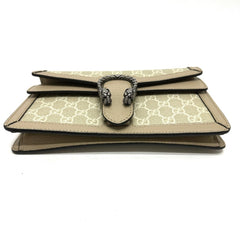 GUCCI 499623 GG Dionysus Chain Shoulder Bag Supreme Canvas Women's Beige — Like New