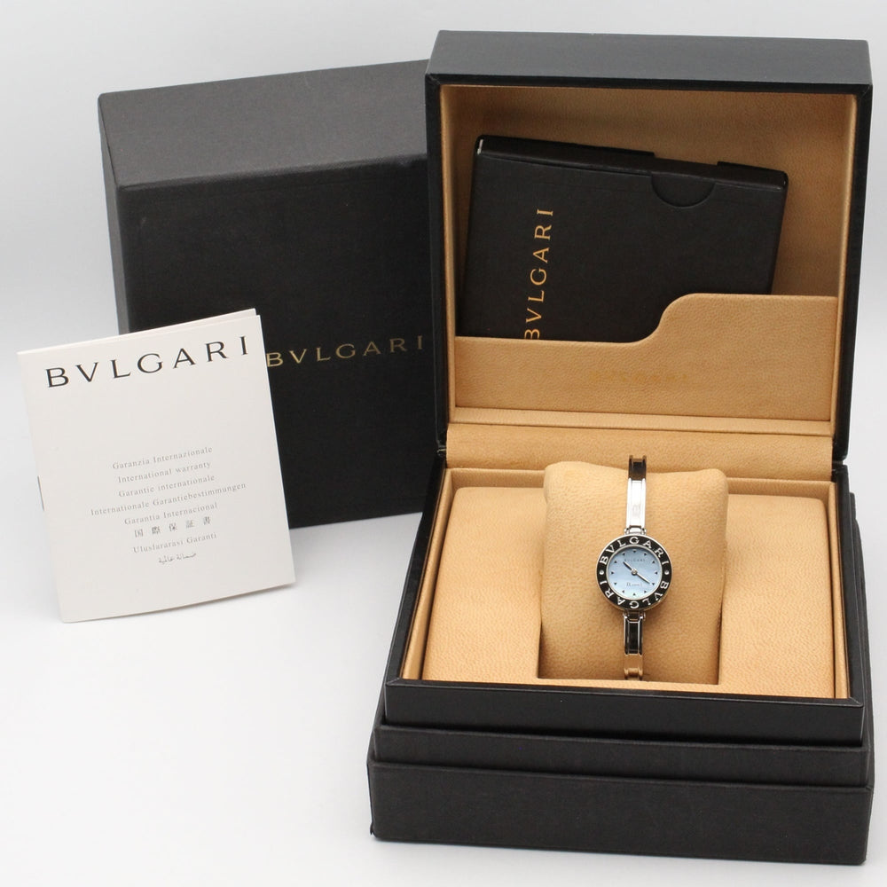 Bulgari BVLGARI B-zero1 Watch, Stainless Steel, Women's, Blue Tone, Shell, BZ22S — Very Good