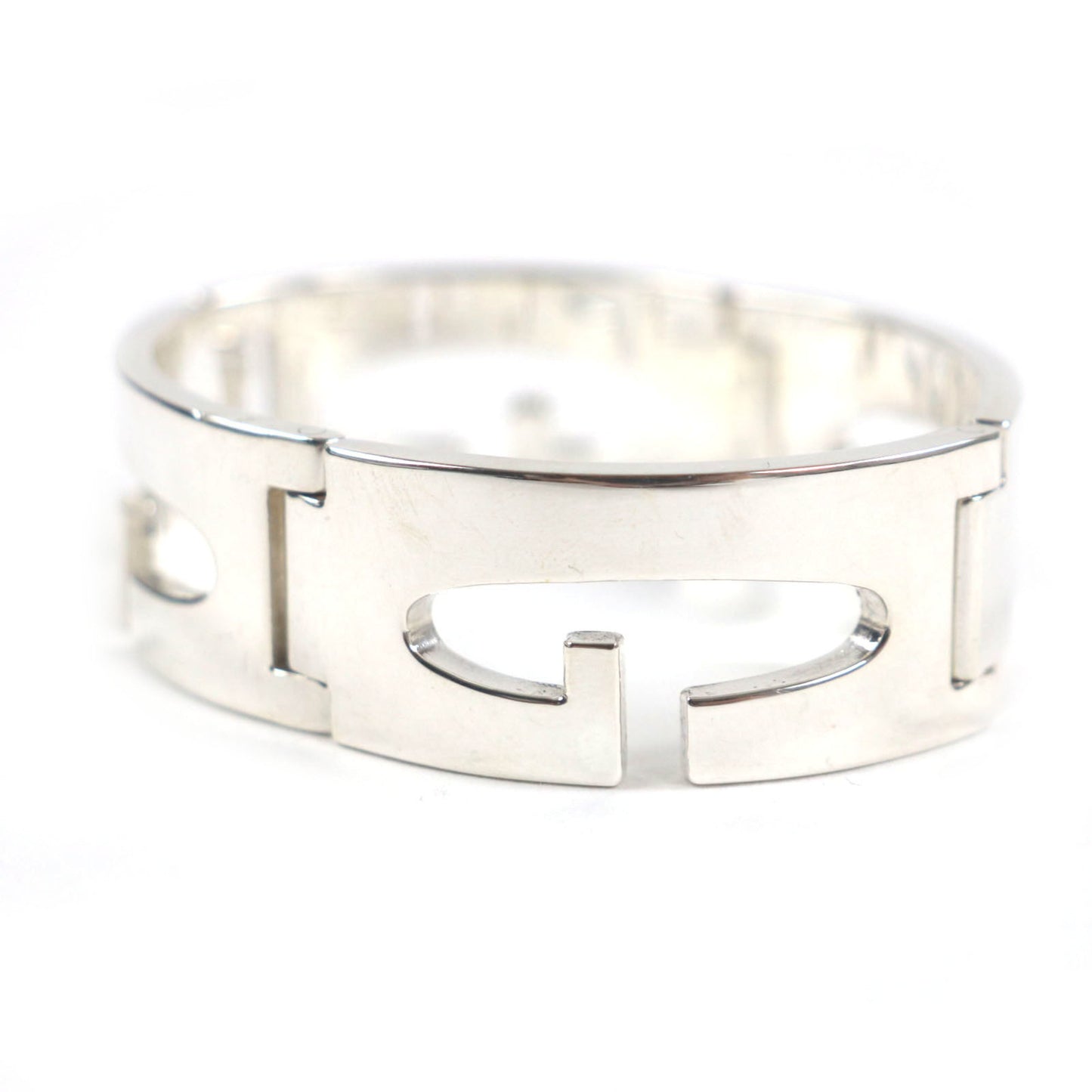 GUCCI Vintage Heavy Bracelet, 925 Silver, Tom Ford Era, G Logo, Made in Italy, Weight: 84.78g, Men's