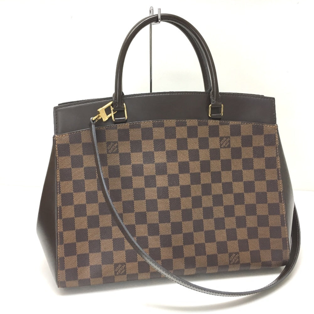 LOUIS VUITTON N41150 Damier Rivoli MM Shoulder Bag Tote Handbag Canvas Women's Ebene Brown — Like New