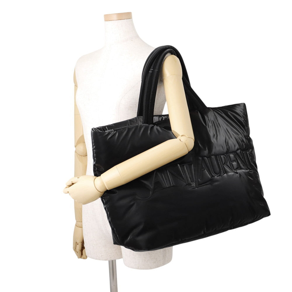 Yves Saint Laurent Saint Laurent Paris Wide Puffer Nylon Tote Bag 756269 SAINT LAURENT PARIS Handbag Black — Like New