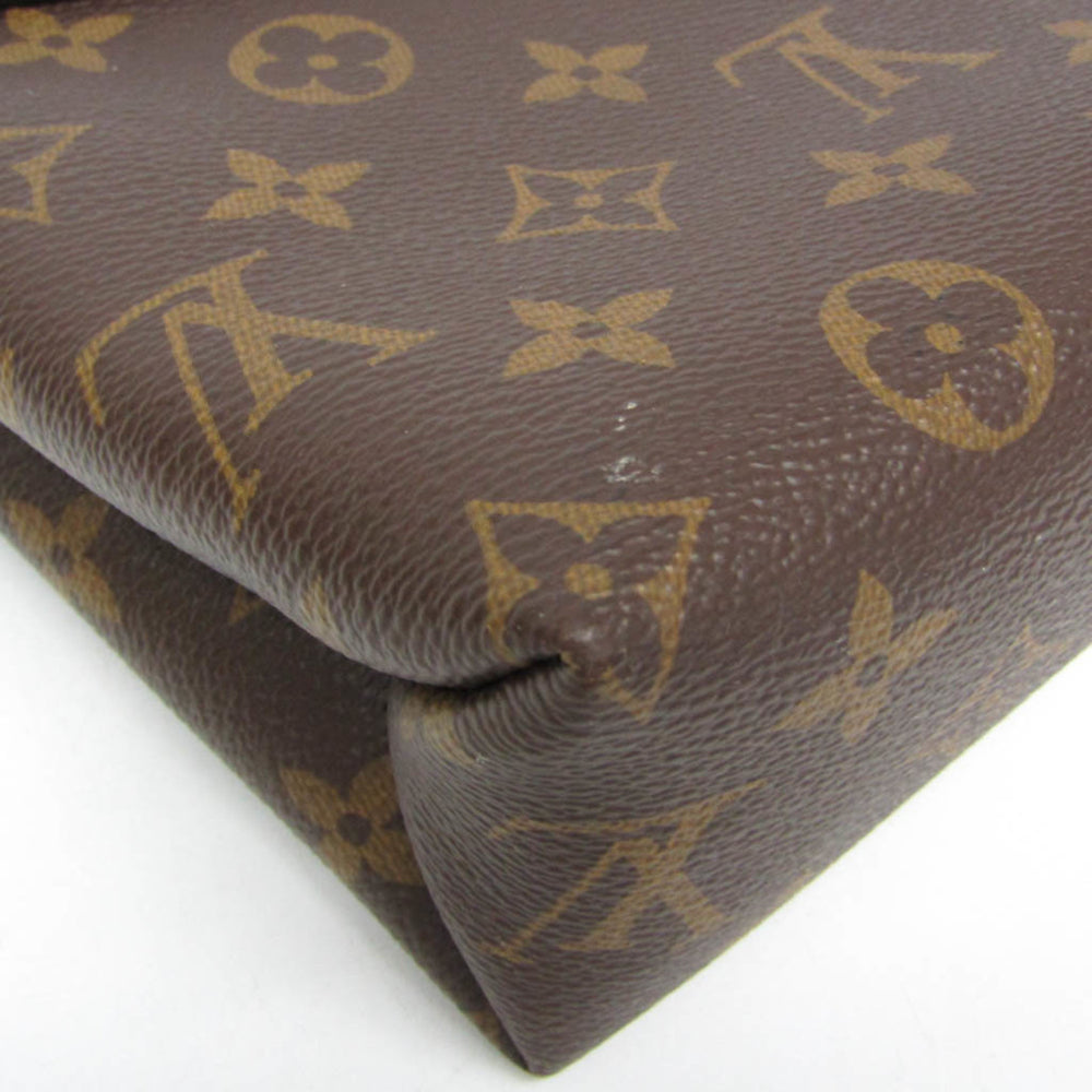 Louis Vuitton Monogram Saint Placide M43713 Women's Shoulder Bag Brown,Red Color — Like New