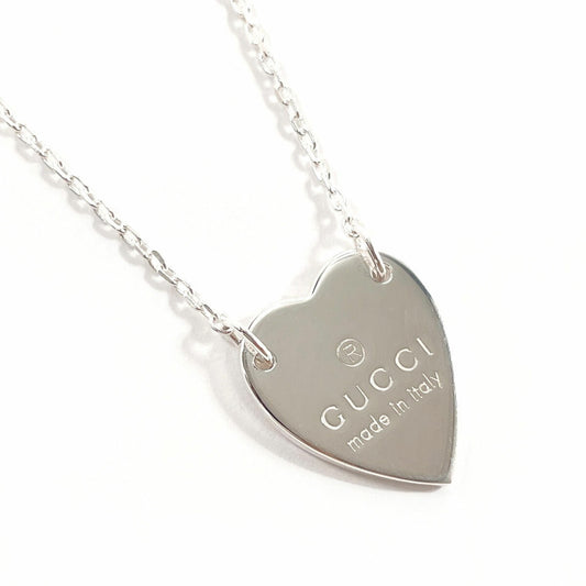 GUCCI Trademark Heart 223512 J8400 8106 Necklace Silver 925 Women's