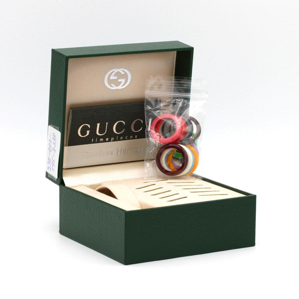 Gucci Change Ring GP Medium Size 11 12.2 Quartz Watch — Good