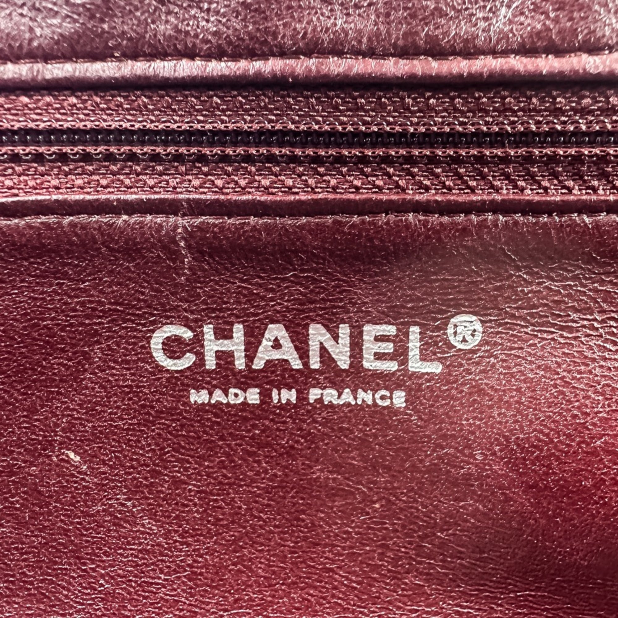 CHANEL Timeless Quilted Coco Mark Leather Clasp Clutch Bag, Black, Women's — Like New