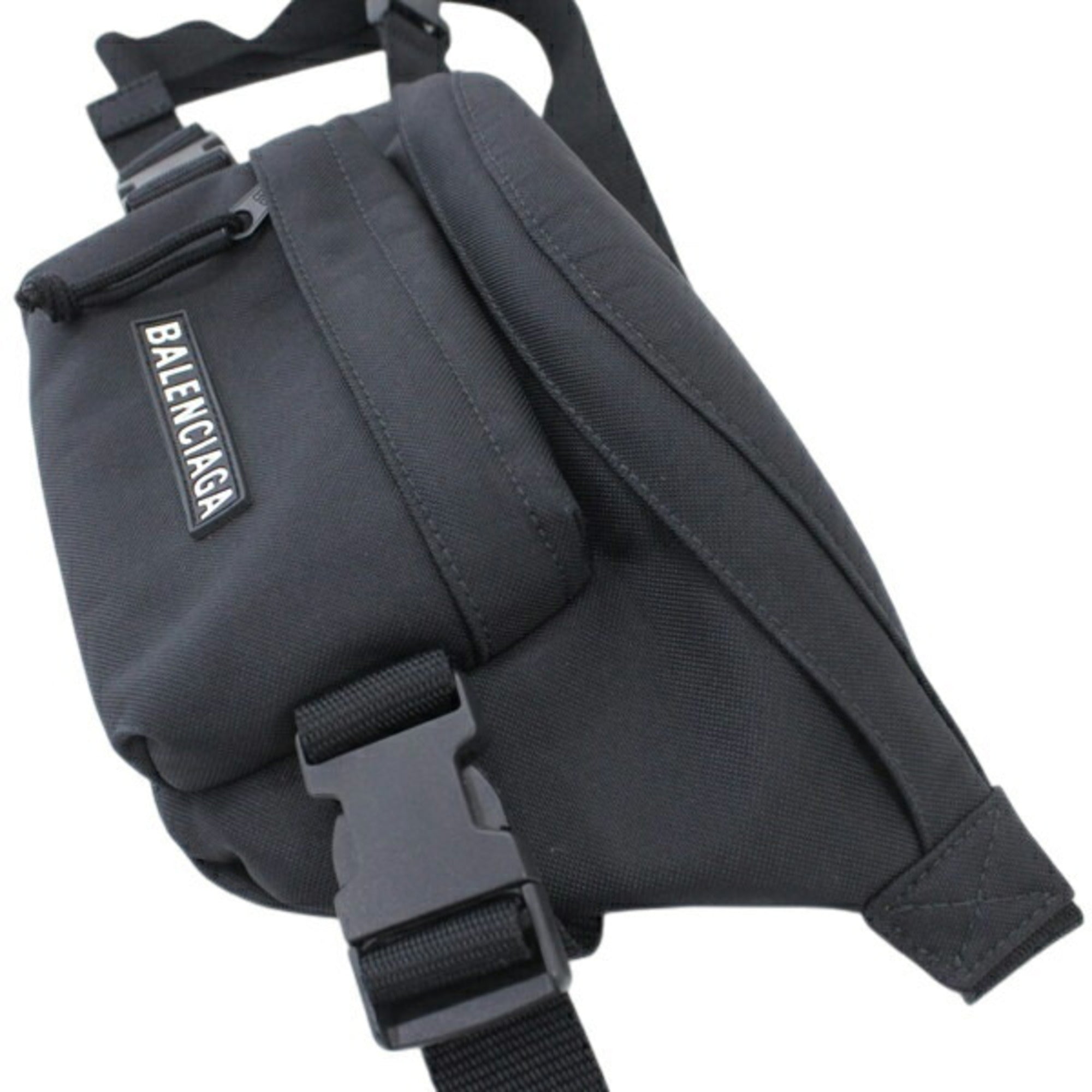 Balenciaga Body Bag Waist SKIWEAR Black Nylon Men's 770881 BALENCIAGA KM3048 — Like New