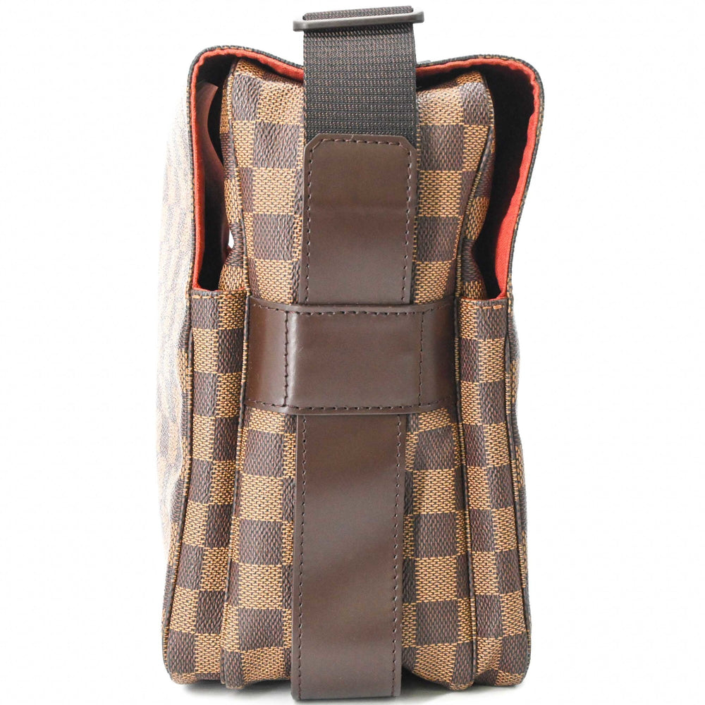 LOUIS VUITTON Naviglio Damier Azur Shoulder Bag, Brown, Men's/Women's, N45255 — Like New