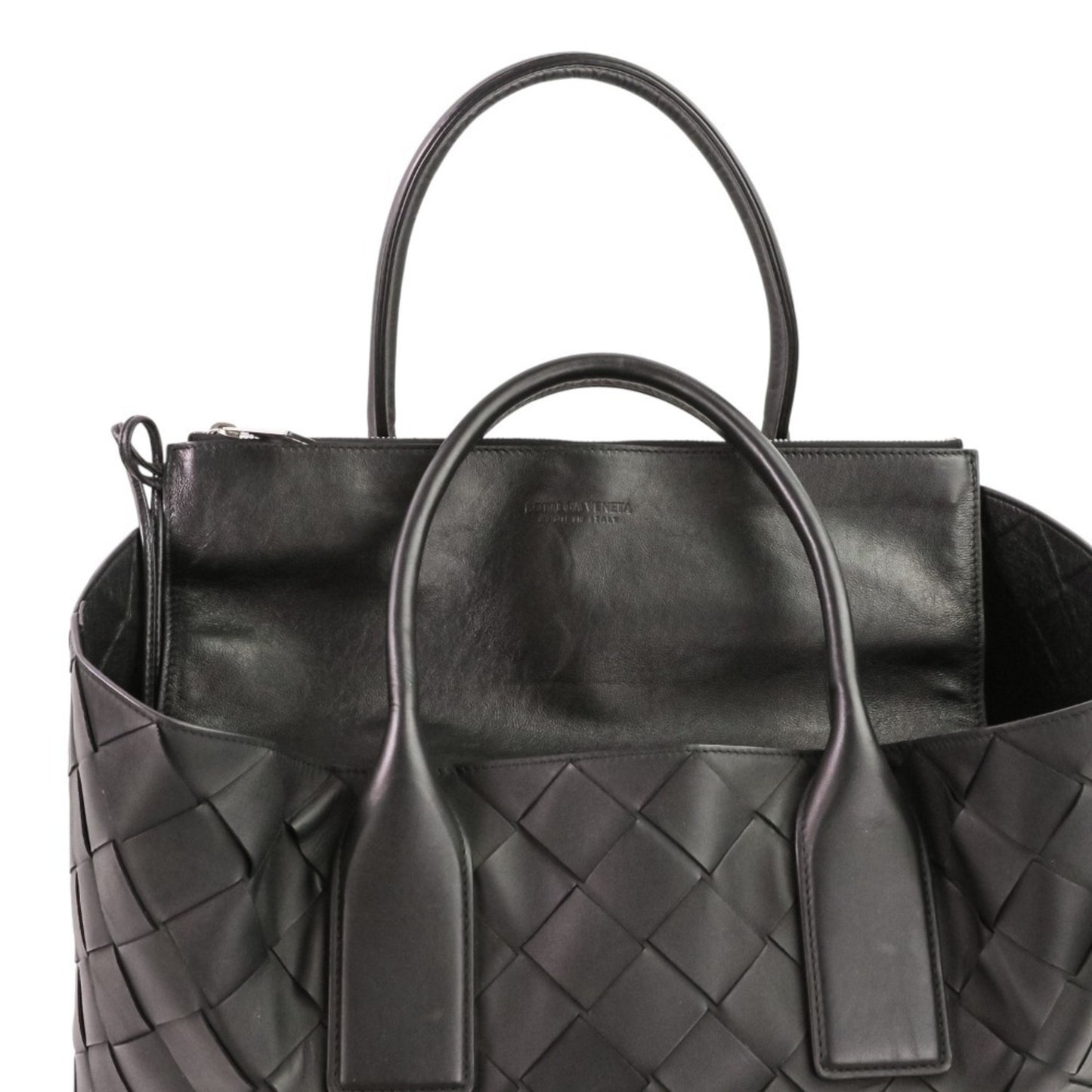 BOTTEGA VENETA Maxi Intrecciato Tote Bag 629888 Black Men's