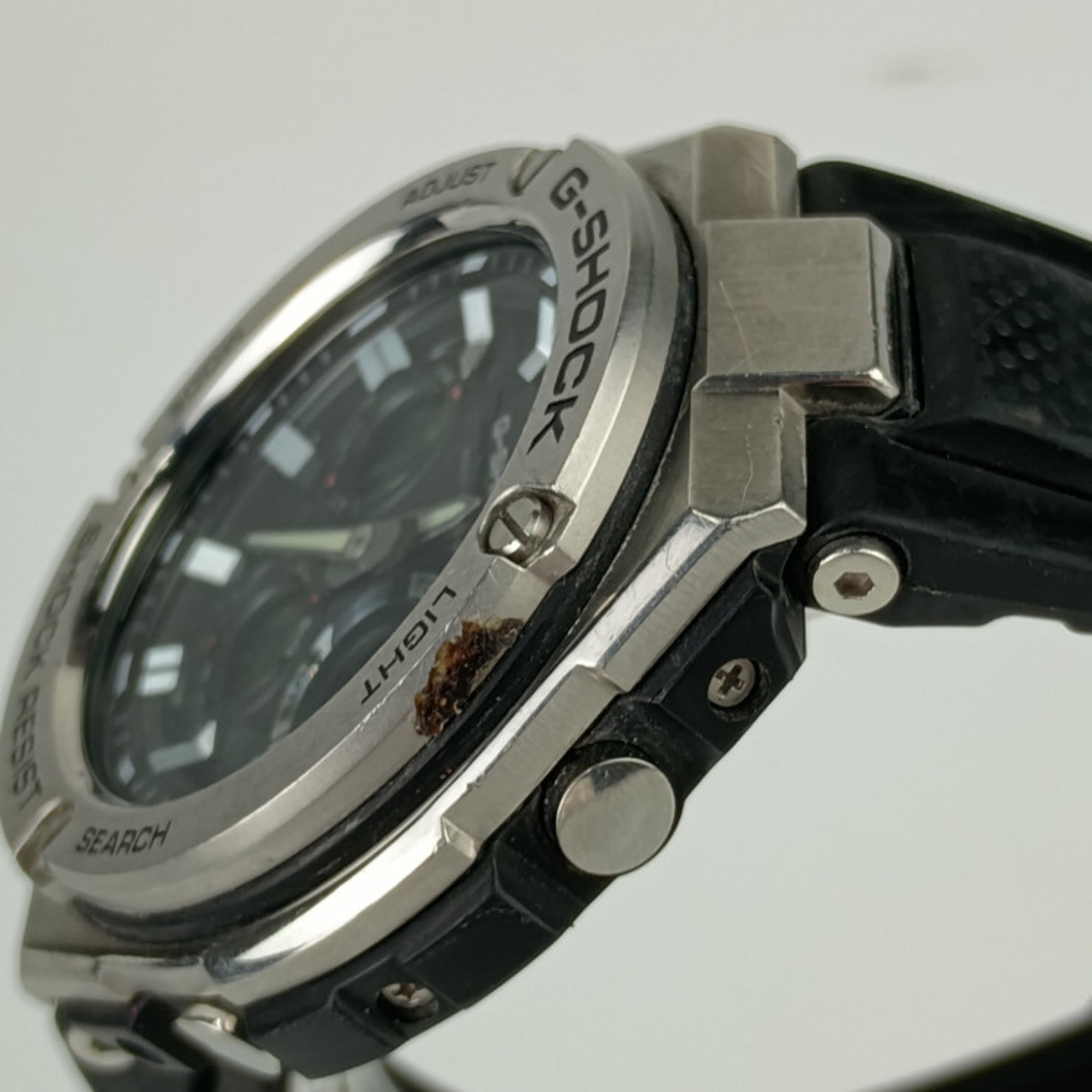 CASIO Casio Watch Mid Size Series GST-W310-1AJF Silver Black Stainless Steel Resin Men's Analog Digital Solar Radio — Good