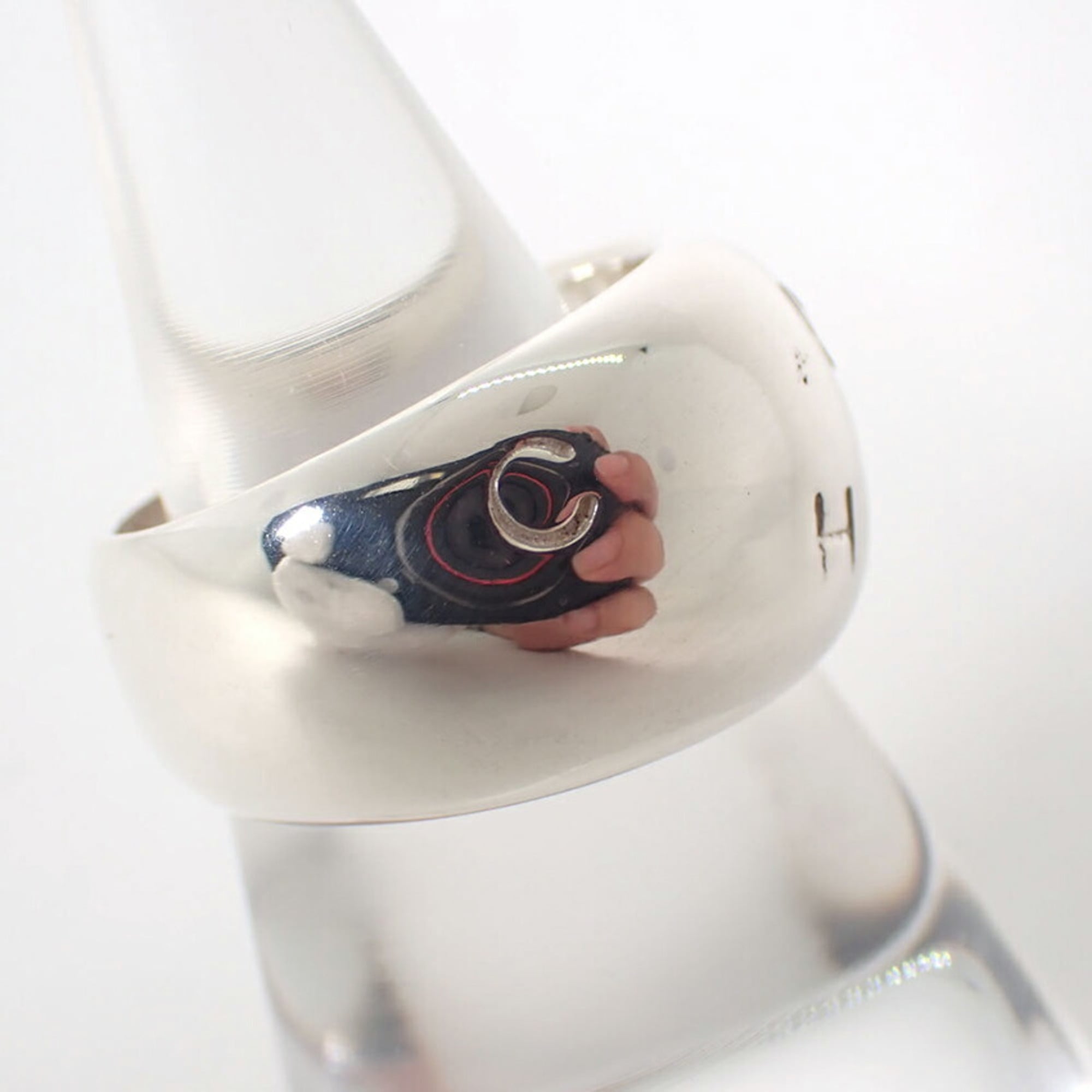 CHANEL 925 Wide Ring, Size 13.5 — Like New