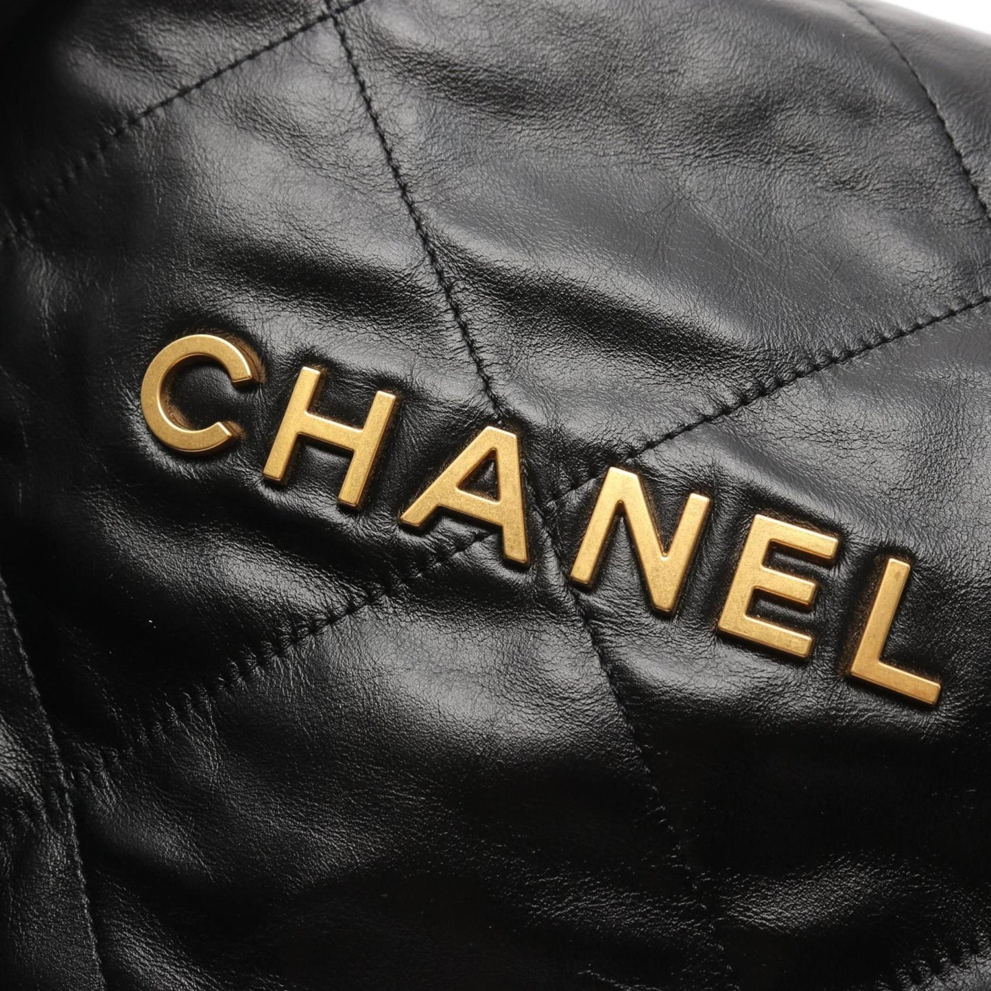 CHANEL 22 Large Backpack, Leather, Women's, Black, AS3313