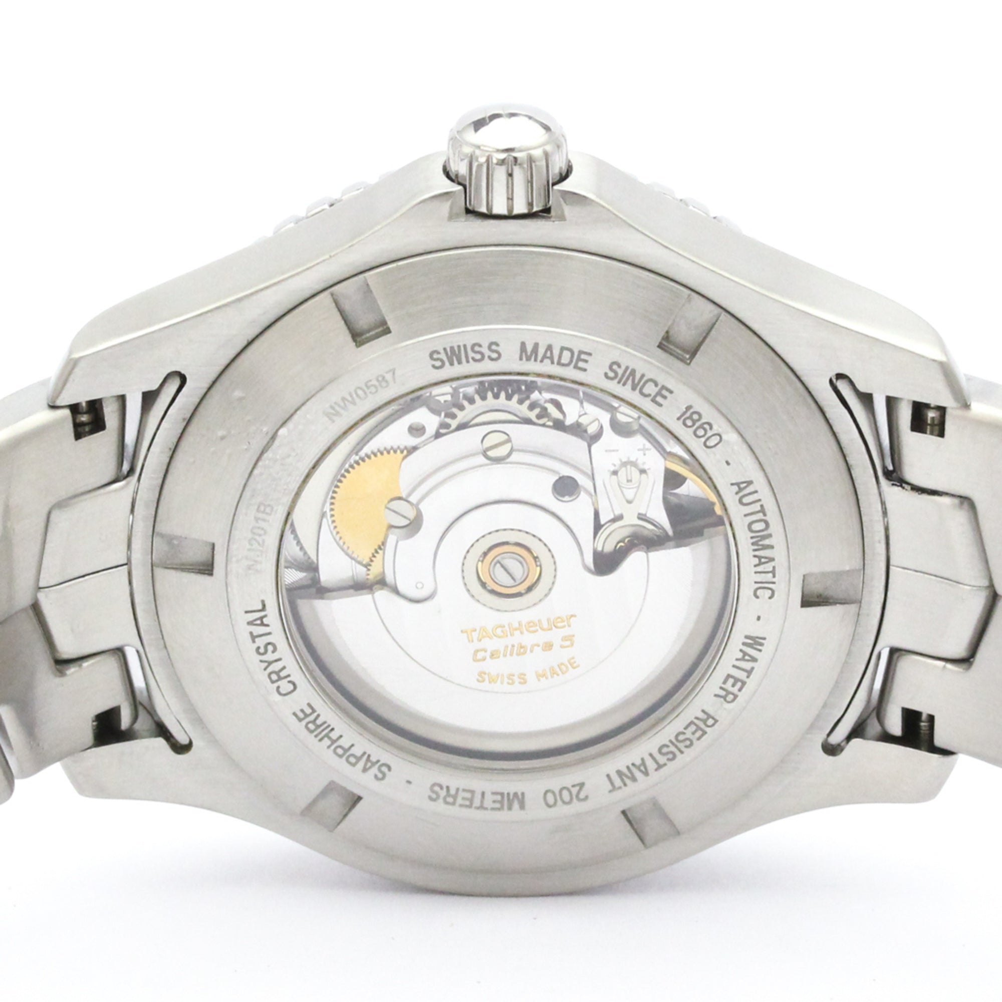 TAG HEUER Link Calibre 5 Steel Automatic Mens Watch WJ201B Polished — Very Good