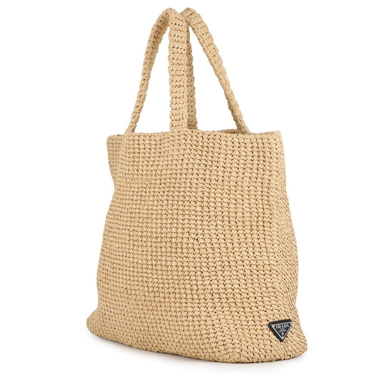 Prada Crochet Raffia Tote Bag 1BG392 PRADA
