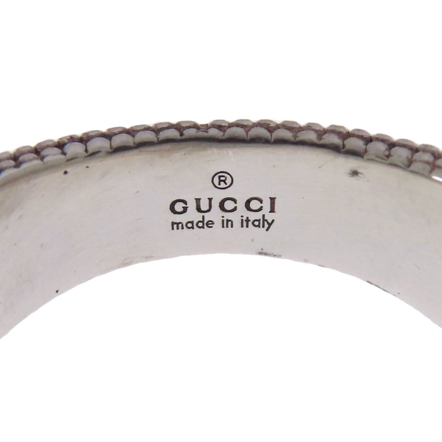 Gucci Interlocking G Ring, Silver, Women's, GUCCI