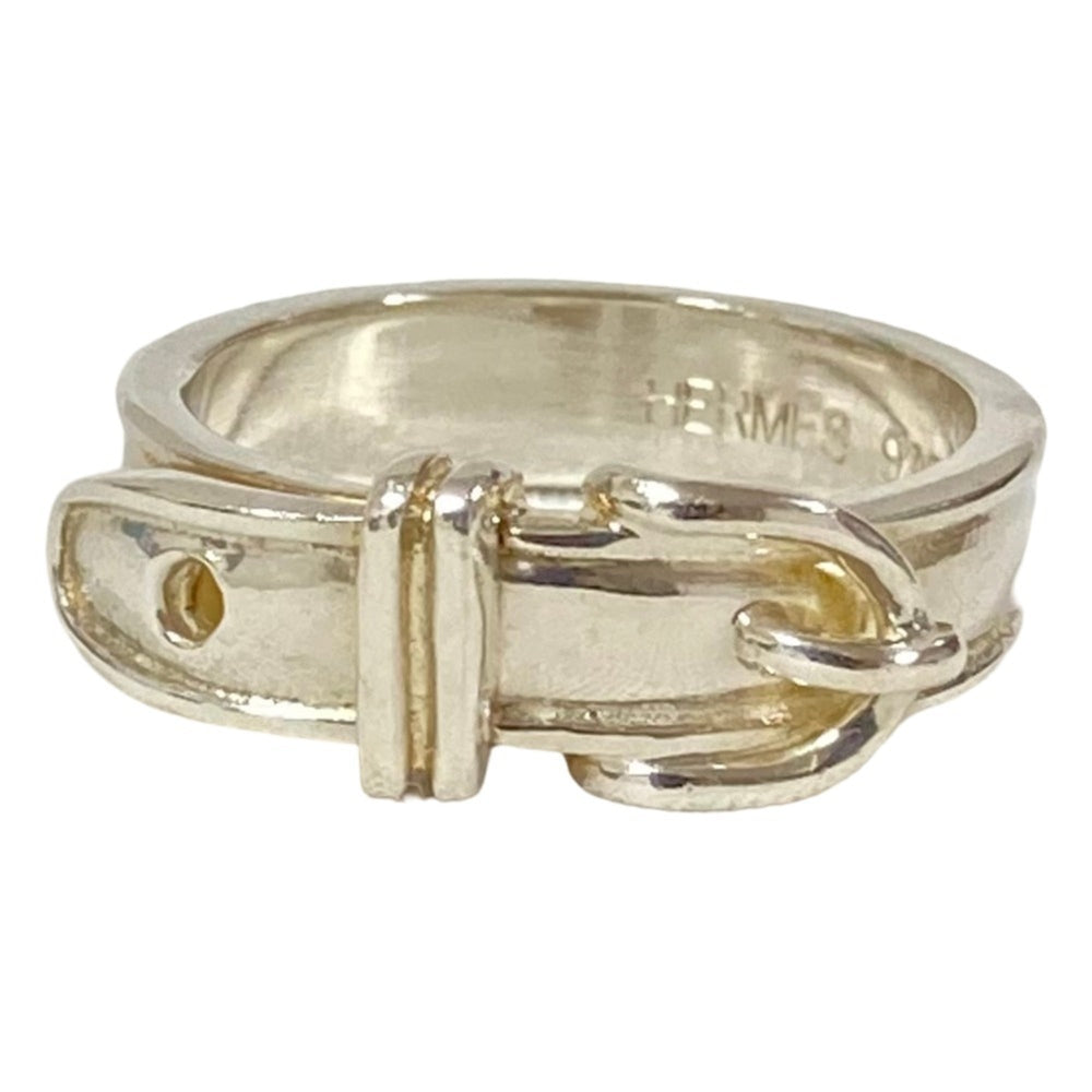 HERMES Vintage Ceinture Ring, 925 Sterling Silver (Equivalent Size), Men's/Women's — Like New