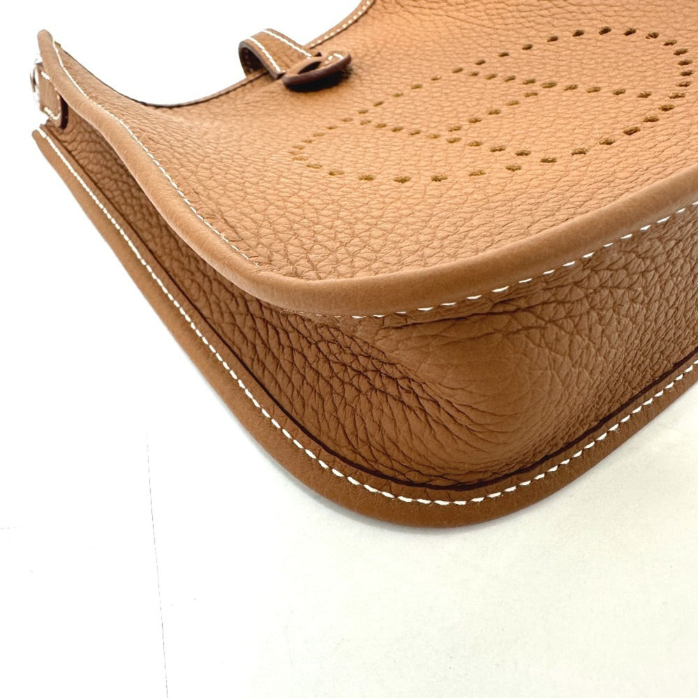 HERMES Evelyn TPM Crossbody Bag Pochette Shoulder Taurillon Clemence Women's Gold — New - Store Return