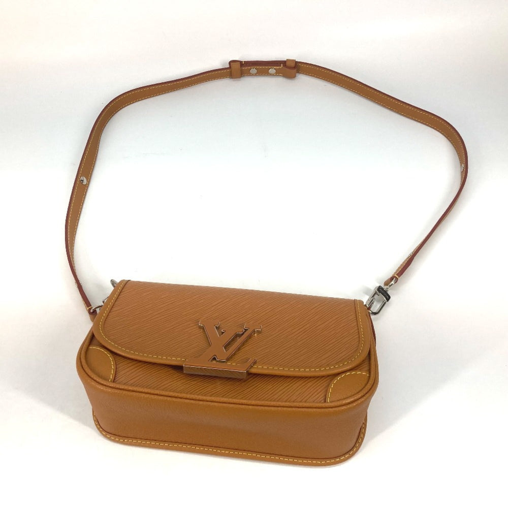 LOUIS VUITTON M59459 Epi Bussi NM Pochette Shoulder Bag in Leather, Women's, Beige — Like New