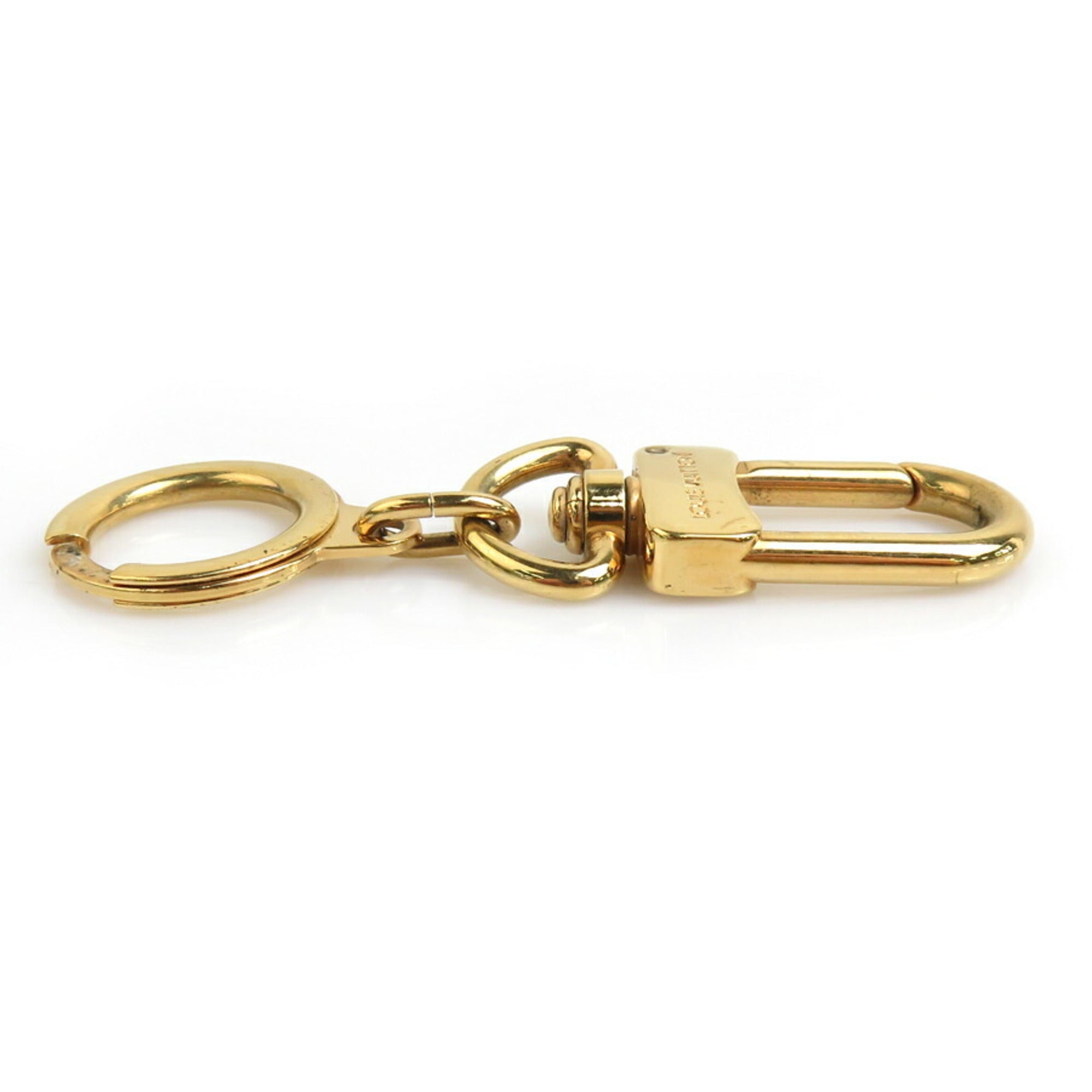 Louis Vuitton LOUIS VUITTON Key Ring Charm Anokle Metal Gold Men's Women's a0559