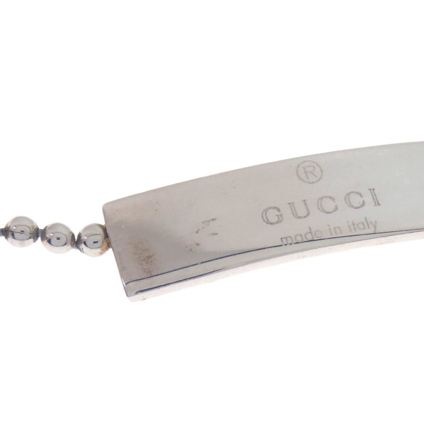 GUCCI Ball Chain Bracelet Silver Women's