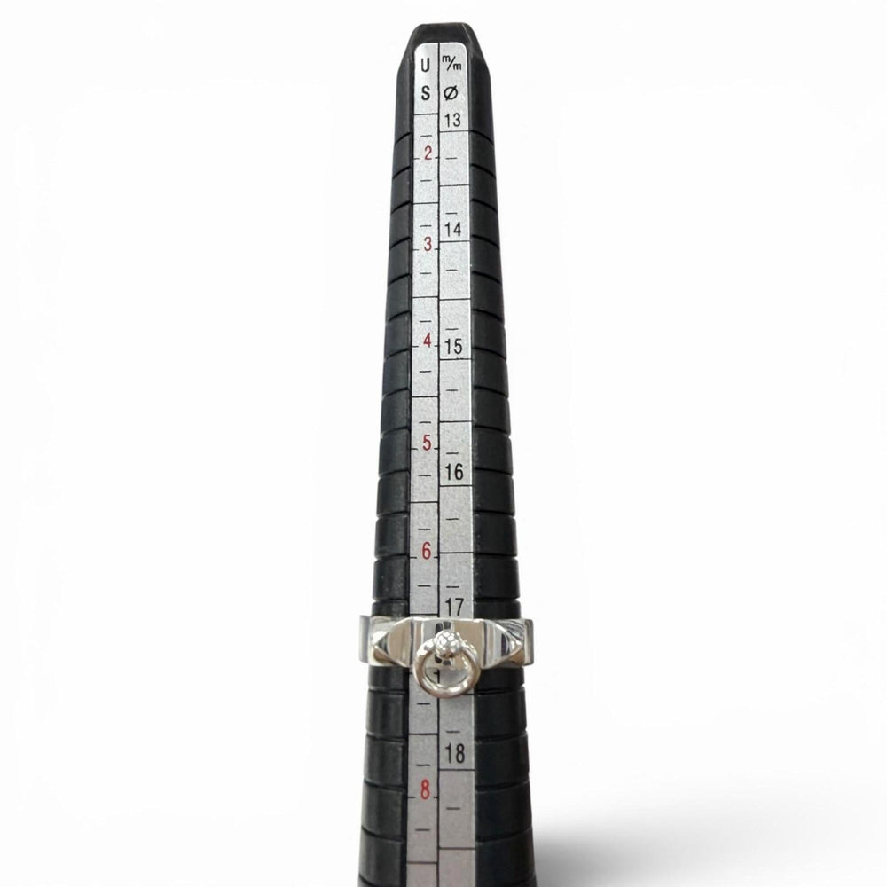 HERMES (Hermes) Collier de Chien AG925 Ring, 2019 model, Silver, Size 54, Made in France, Weight 4.8g, Men's/Women's Accessory — Like New