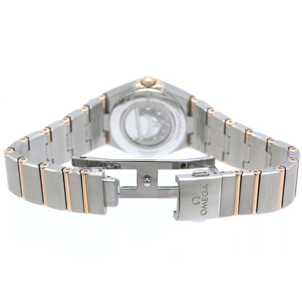 OMEGA Constellation Manhattan Diamond Bezel 131.25.25.60.52.001 Women's Watch SS x 18K Sedna Gold 40504 — Like New